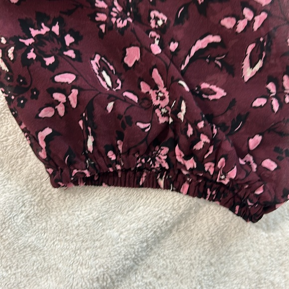 BEACH LUNCH LOUNGE Khaleesi Dress Womens Plus Size XXL Maroon Midi Boho Burgundy - Picture 17 of 17